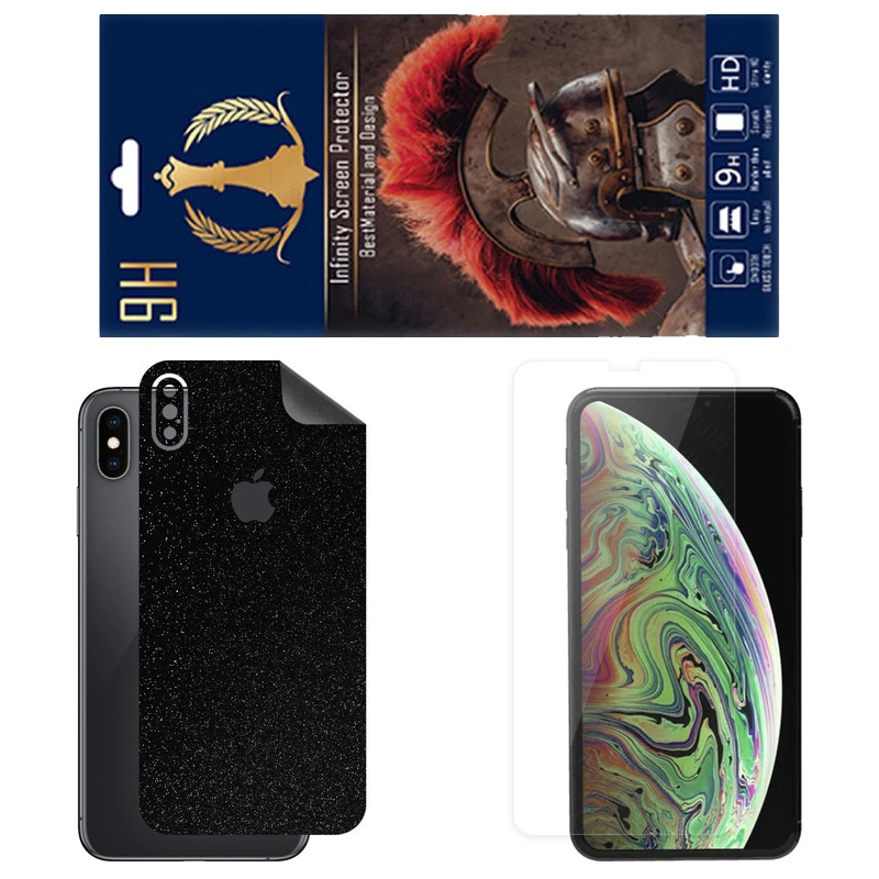 برچسب پوششی اینفینیتی مدل SPACE مناسب برای گوشی موبایل اپل iPhone XS Max به همراه محافظ صفحه نمایش