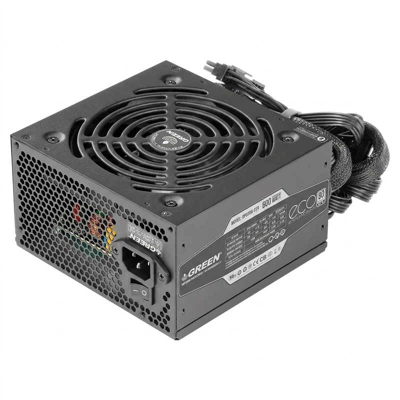 منبع تغذیه کامپیوتر گرین مدل GP600A-ECO Rev3.1