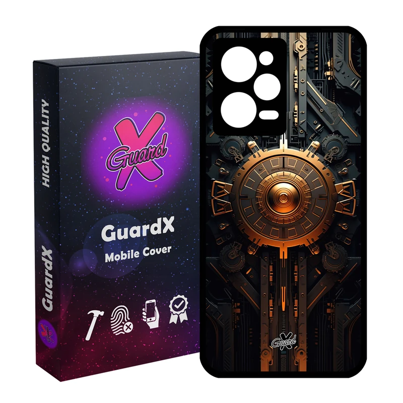 کاور گارد ایکس طرح قفل مدل Glass10614 مناسب برای گوشی موبایل شیائومی Redmi Note 12 Pro 5G/Poco X5 Pro 5G/Note 12 Pro Pro speed