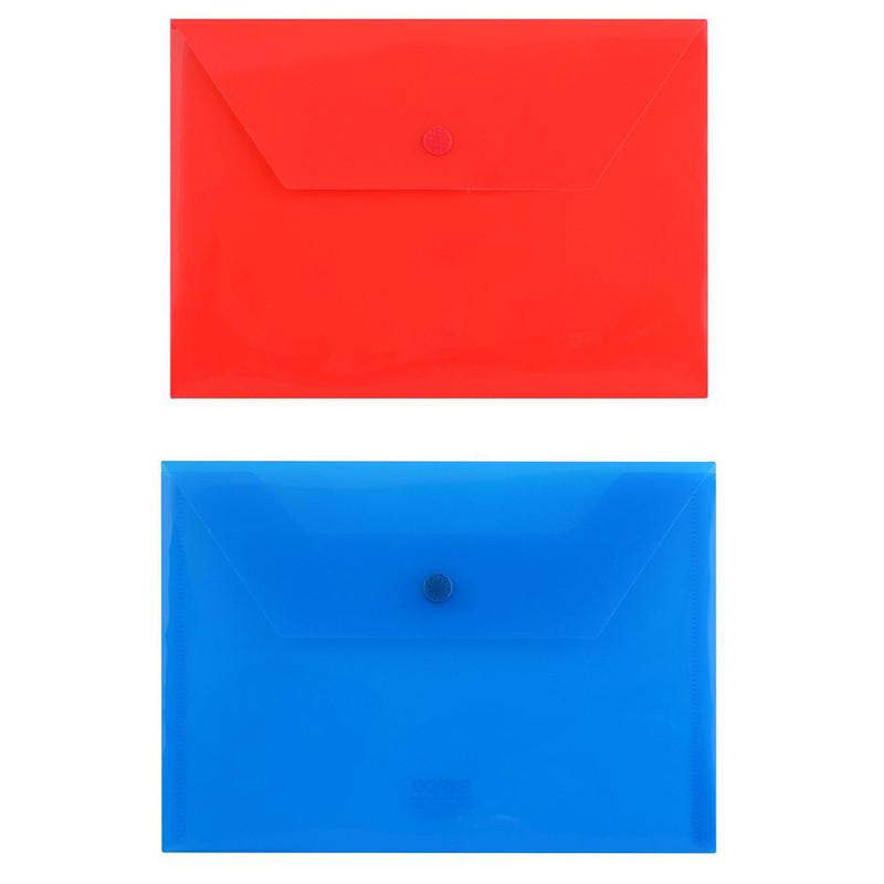 پوشه دکمه دار پاپکو مدل CLEAR M بسته 2 عددی پوشه دکمه دار پاپکو مدل CLEAR M بسته 2 عددی