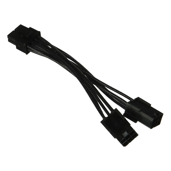 کابل برق کارت گرافیک 8 پین به دو 6 پین مدل CA140 طول 0.1متر