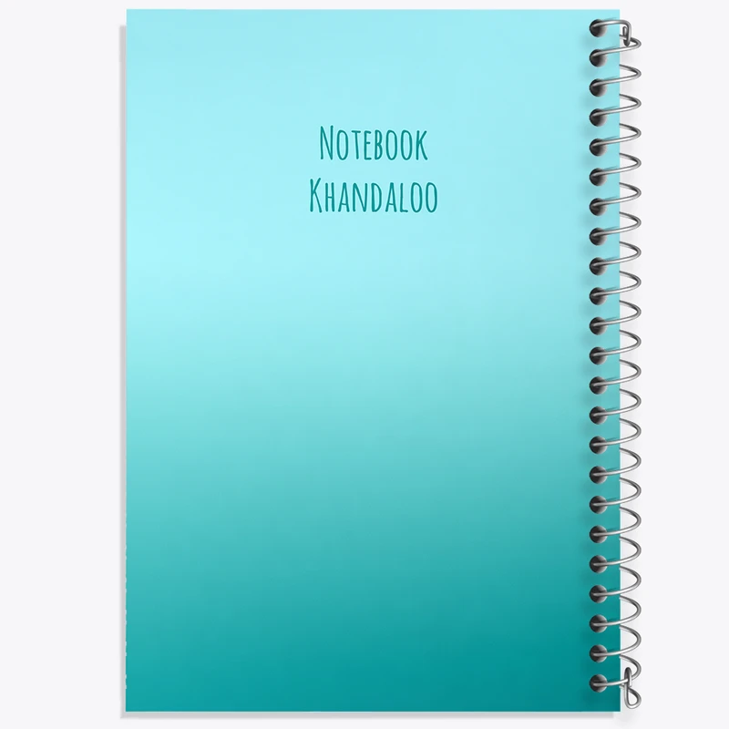 دفتر شطرنجی 50 برگ خندالو طرح رنگ آبی کد N5443