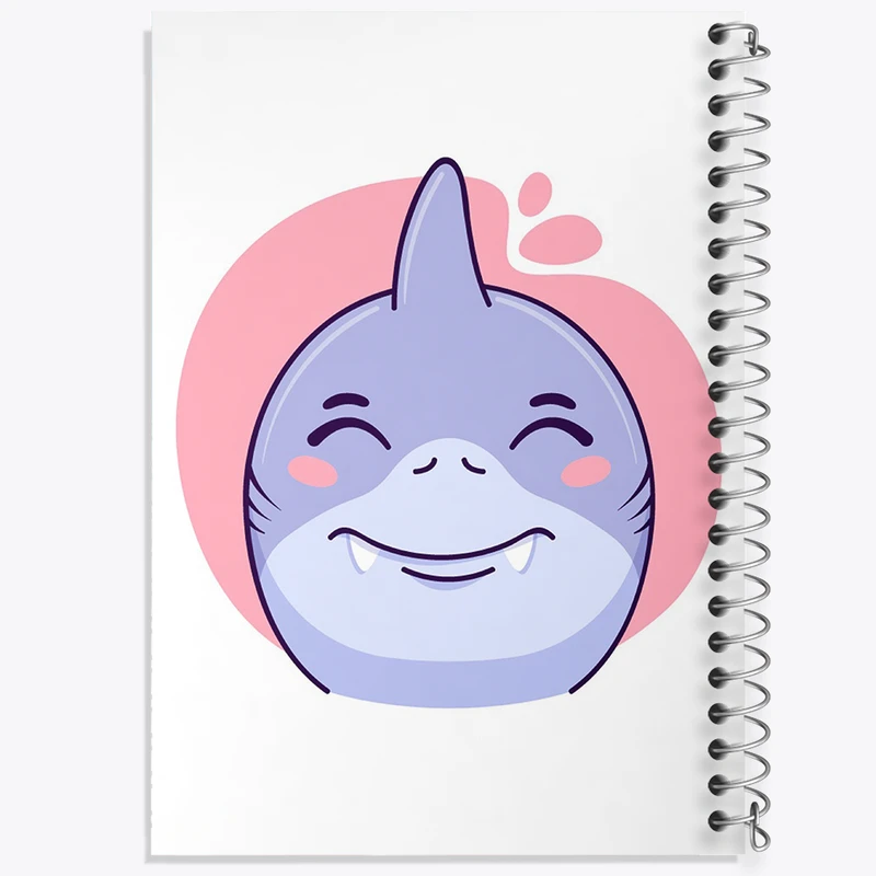 دفتر مشق 50 برگ خندالو طرح کوسه حیوانات بامزه کد 37155