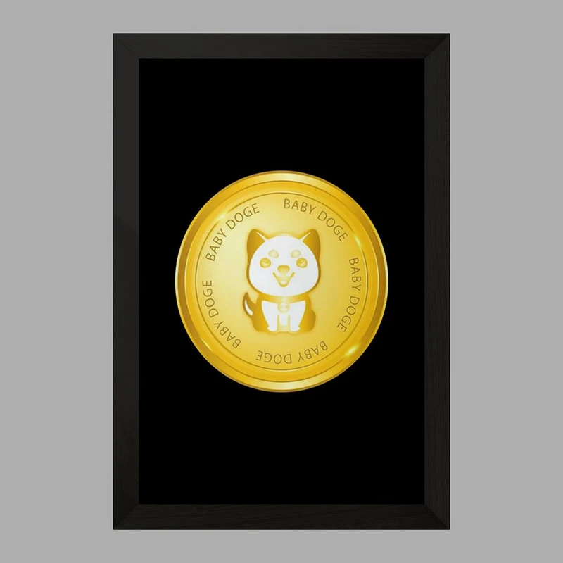 تابلو خندالو مدل ارز دیجیتال بیبی دوج  کد 10911