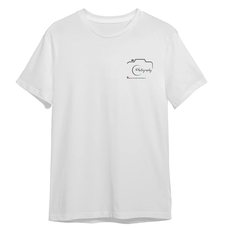 تی شرت آستین کوتاه زنانه مدل گروه عکاسی کد 0881