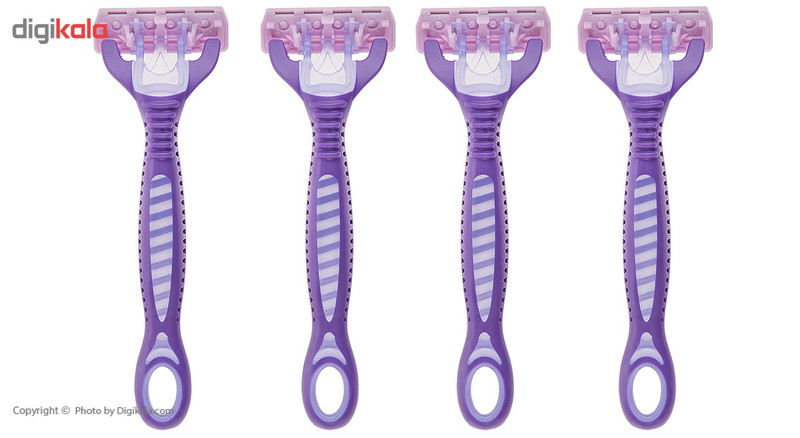 خودتراش زنانه نیکس مدل Triple Velvet بسته 4 عددی