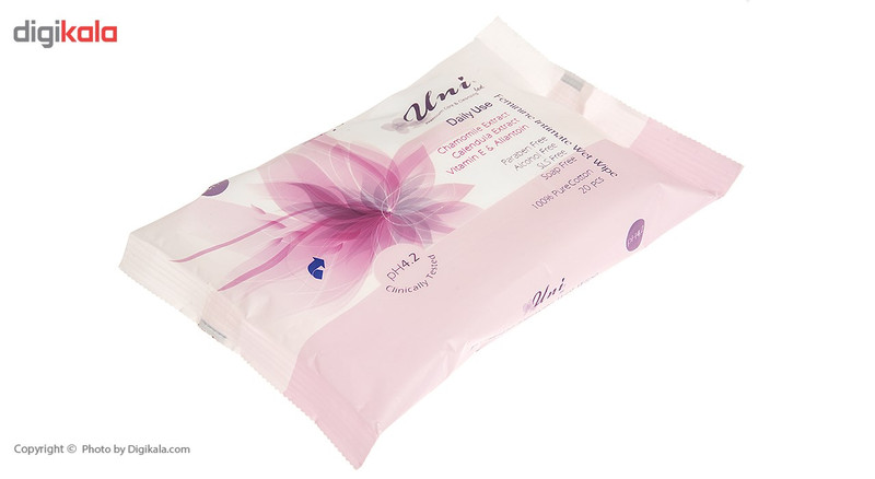 دستمال مرطوب یونی لد مدل Feminine Intimate بسته 20 عددی