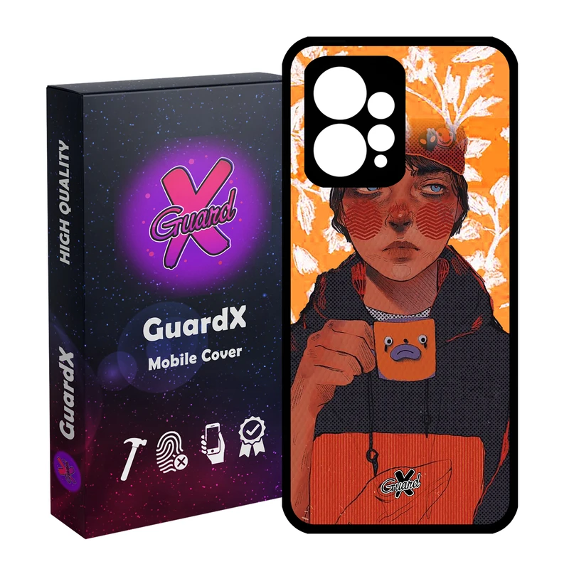 کاور گارد ایکس طرح Girl مدل Glass10319 مناسب برای گوشی موبایل شیائومی Redmi Note 12 4G