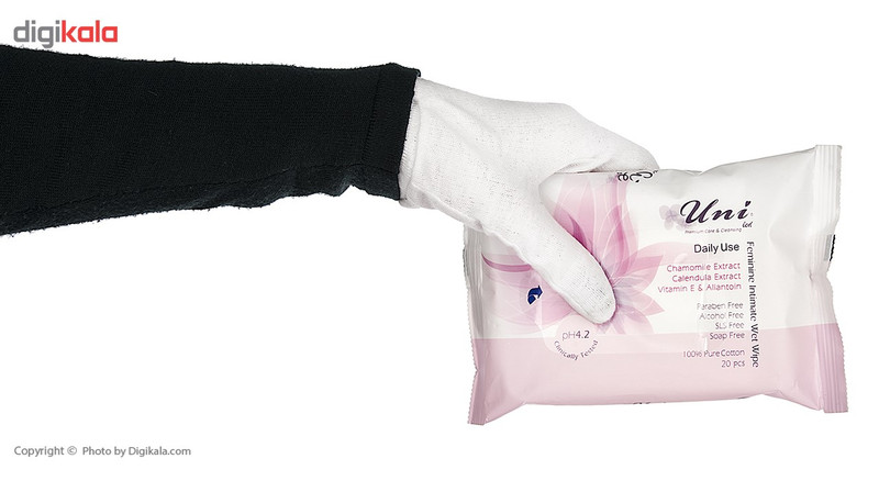 دستمال مرطوب یونی لد مدل Feminine Intimate بسته 20 عددی