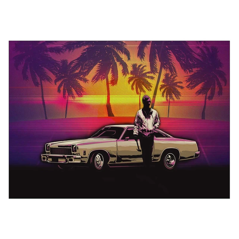 تابلوی ونسونی طرح Hotline Miami سایز 30x40