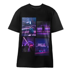 تیشرت آستین کوتاه مردانه مدل شهر شبانه