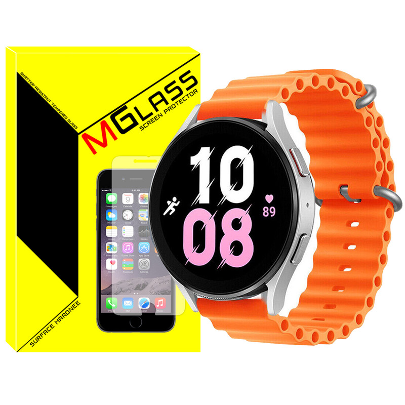 بند ام‌گلس مدل Ocean مناسب برای سامسونگ Galaxy Watch 3 41mm / Watch 4 40mm / Watch 4 42mm / Watch 4 44mm / Watch 4 46mm