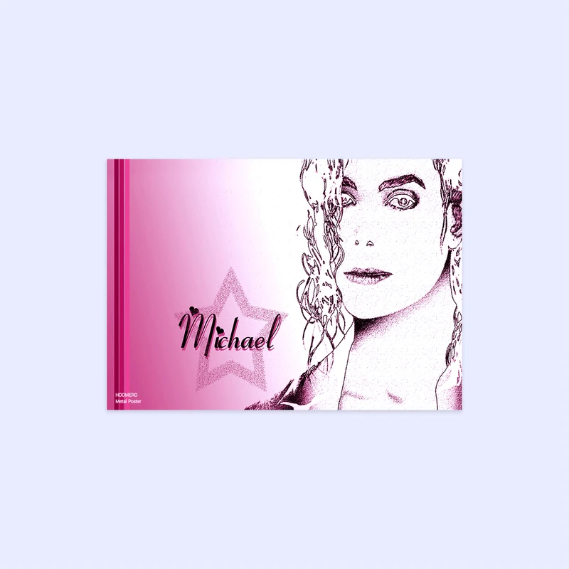 پوستر هومرو مدل فلزی طرح موسیقی Micheal Jackson کد PS1512