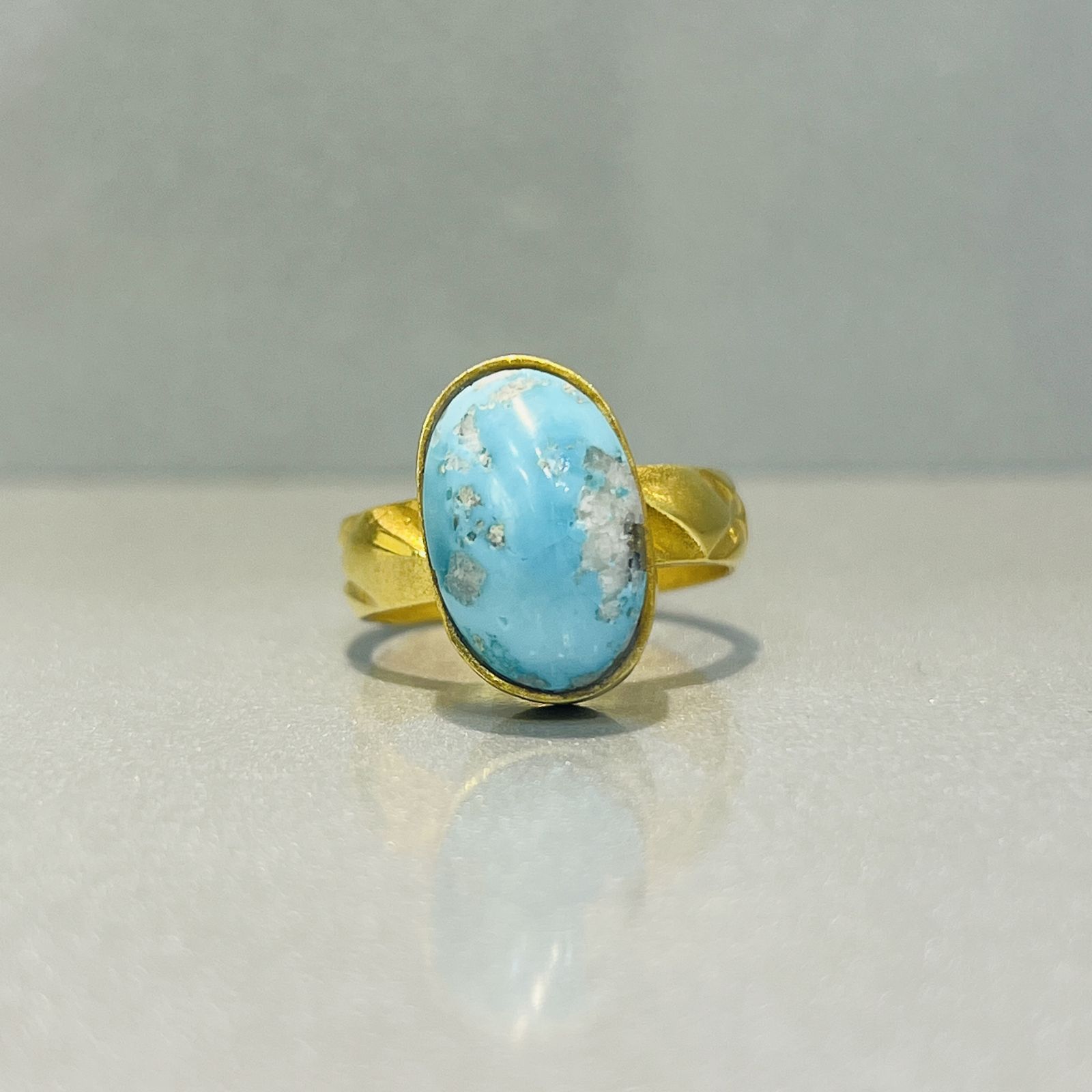 انگشتر نقره زنانه مدل فیروزه نیشابوری کد 34-34 - - 5