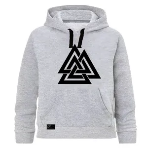 هودی پسرانه طرح انتزاعی کد J35 رنگ طوسی