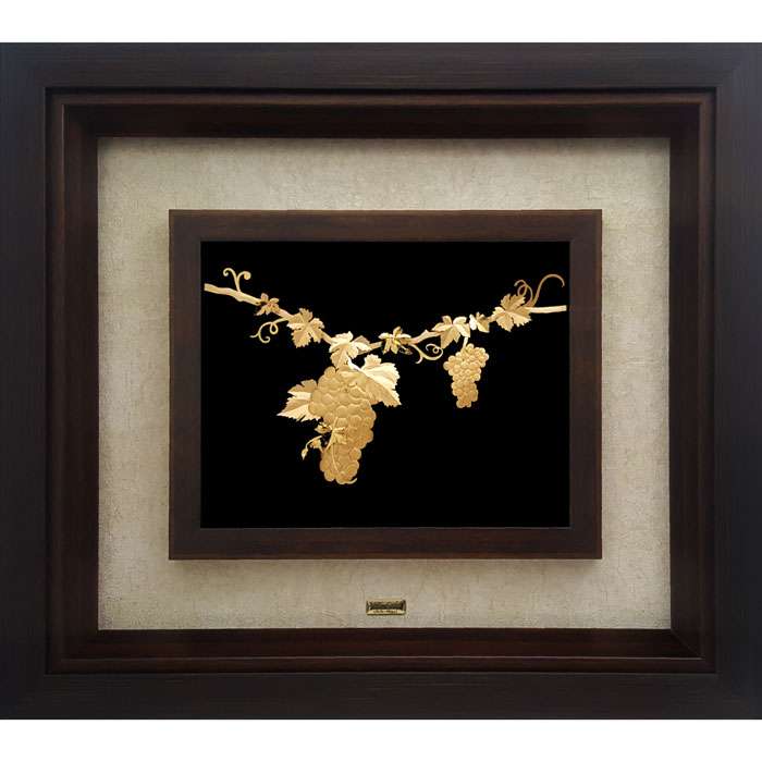 تابلو طلاکوب زرین هنر ایران مدل انگور کد 2