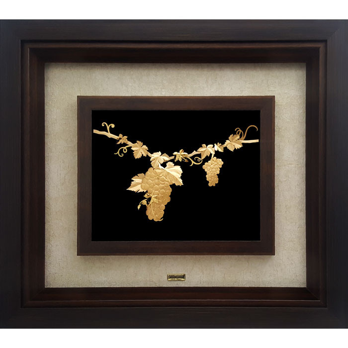 تابلو طلاکوب زرین هنر ایران مدل انگور کد 2