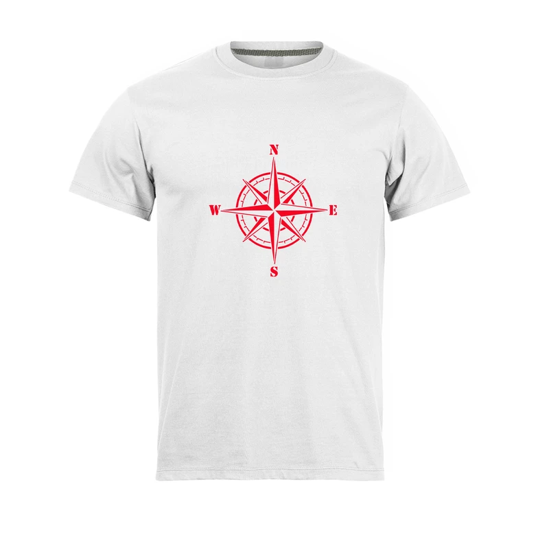 تی شرت آستین کوتاه مردانه مدل قطب نما کد 0578