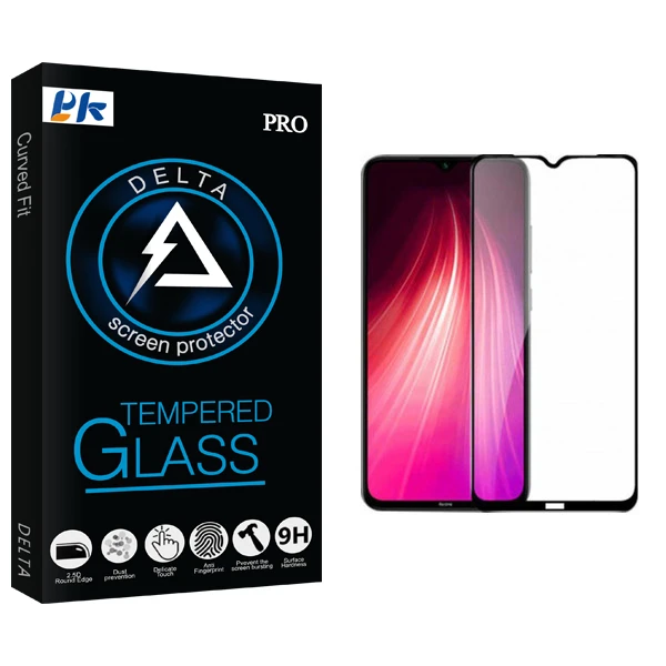 محافظ صفحه نمایش پی کی مدل Delta Glass مناسب برای گوشی موبایل شیائومی Redmi Note 8T
