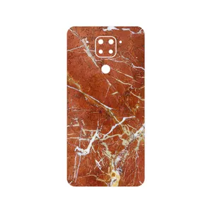 MAHOOT Red Marble Cover Sticker for Xiaomi Redmi Note 9