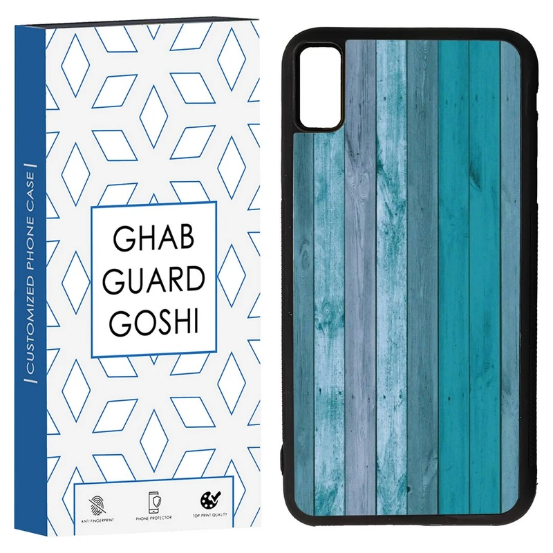 کاور قاب گارد گوشی طرح چوب آبی کد TPU-254 مناسب برای گوشی موبایل اپل Iphone XS MAX/ X MAX