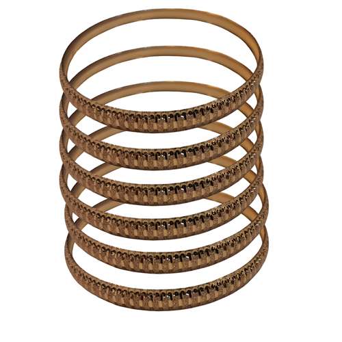 النگو زنانه مدل طلا روس کد 02 بسته 6 عددی