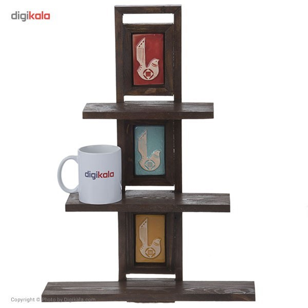 طبقه چوبی گالری اسعدی مدل پله ای طرح فرسکو کد 66076