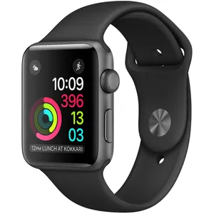 ساعت هوشمند اپل واچ سری 2  مدل 38mm Space Gray Aluminum Case with Sport Band