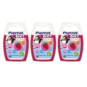 خمیردندان کودک پیرروت مدل PIWY 2 in 1 حجم 75ml بسته 3 عددی