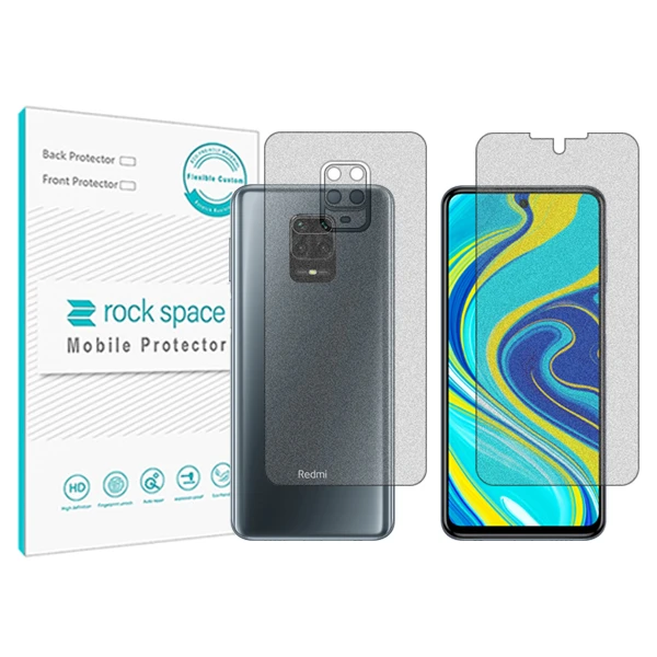 محافظ پشت گوشی مات راک اسپیس مدل HyMTT مناسب برای گوشی موبایل شیائومی Redmi Note 9S به همراه محافظ پشت