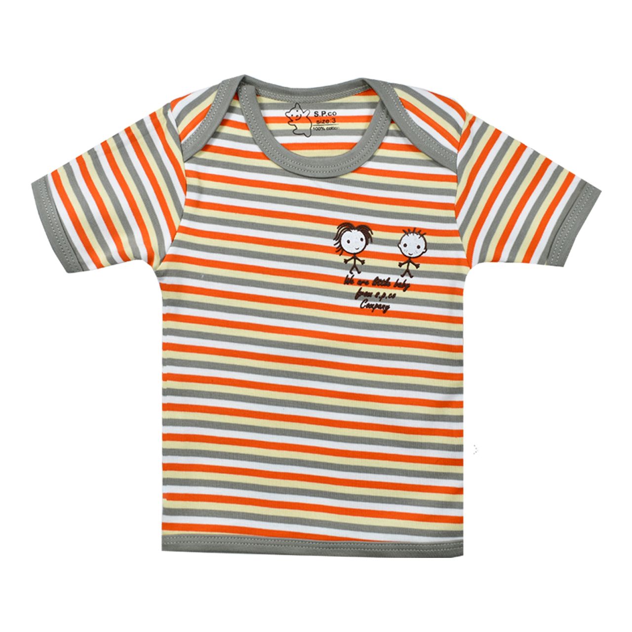 تی شرت آستین کوتاه نوزادی اسپیکو مدل رینگی -  - 1