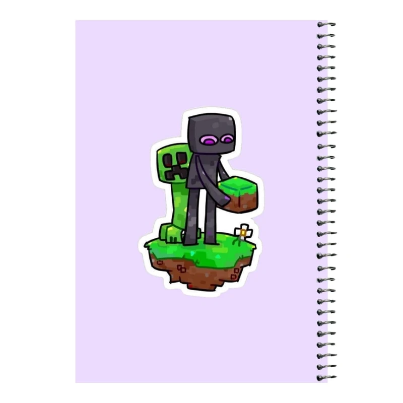 دفتر مشق 80 برگ اس جی مدل ماینکرفت کد۱۷   