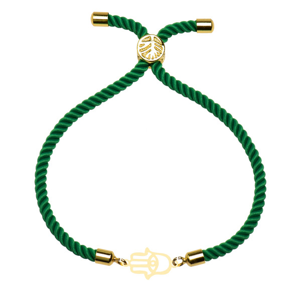 دستبند طلا 18 عیار زنانه کرابو طرح دست هما مدل Kr102234