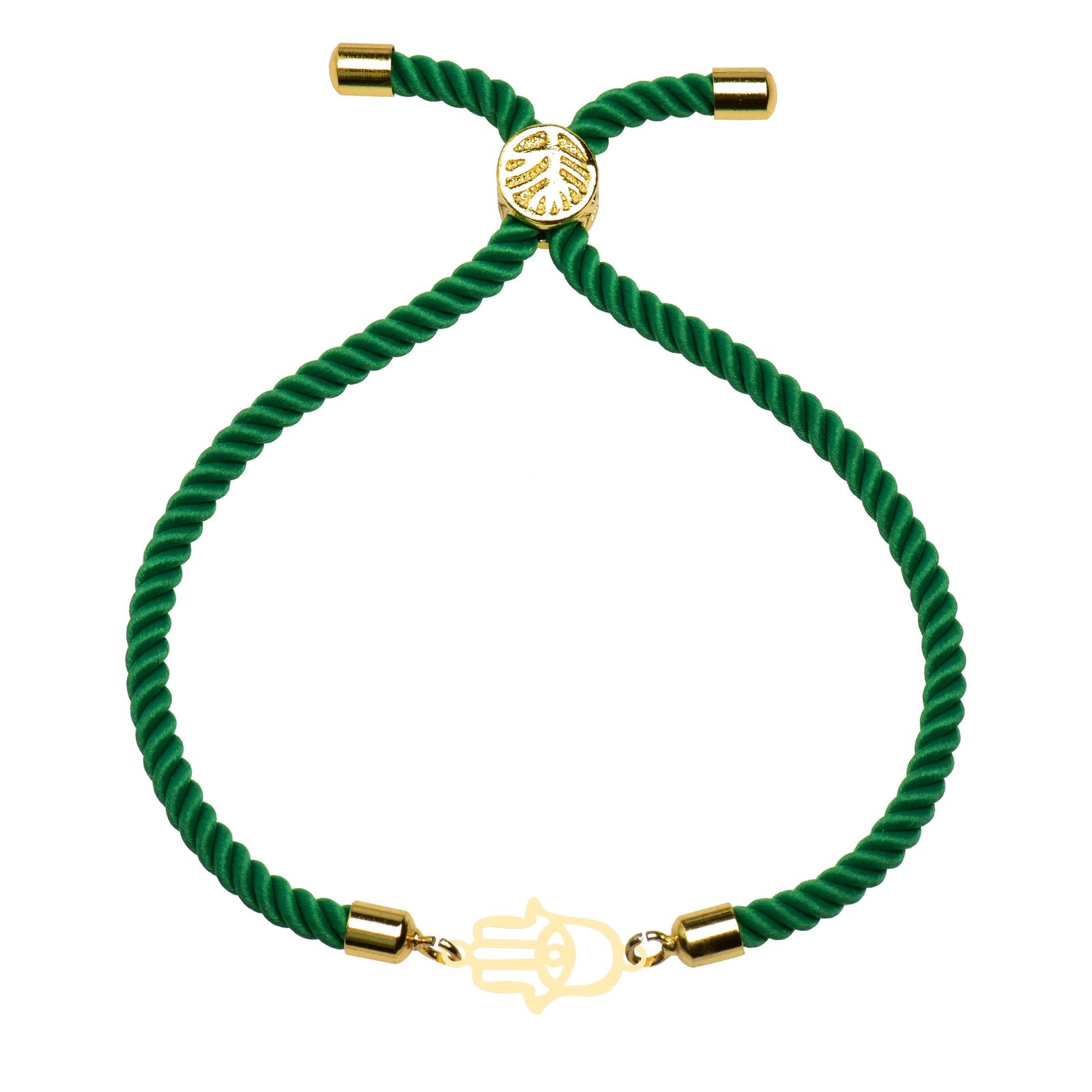 دستبند طلا 18 عیار زنانه کرابو طرح دست هما مدل Kr102234 -  - 1