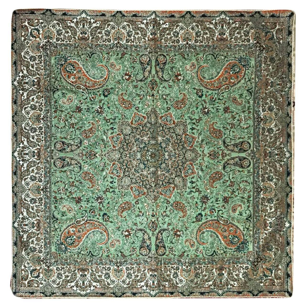 رومیزی ترمه مدل T80 سایز 100x100 سانتی متر