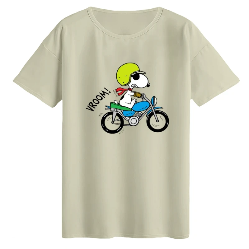 تی‌شرت لانگ آستین کوتاه زنانه مدل اسنوپی کد ۲