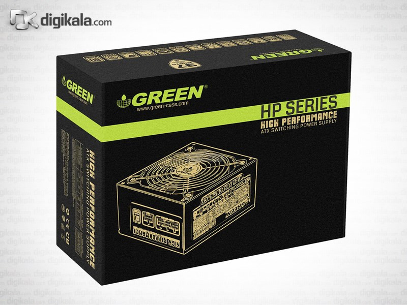 منبع تغذیه کامپیوتر گرین مدل GP600A-HP 2