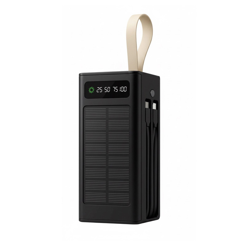 پاوربانک خورشیدی مدل 40000mah-22.5W کد Fast-Charge ظرفیت 40000 میلی آمپر ساعت