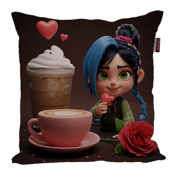 کوسن پاد آفرین مدل وانیلوپه طرح جینکس کد  B1362