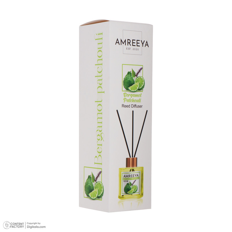 خوشبوکننده هوا آمریا مدل BERGAMOT PATCHOULI حجم 120 میلی لیتر