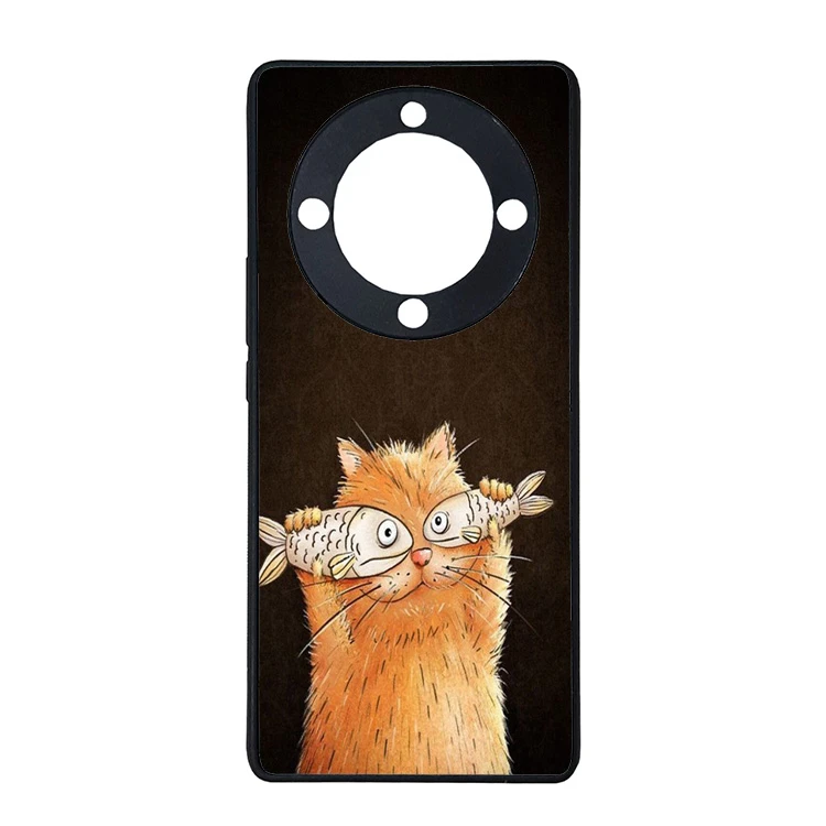 کاور گالری وبفر طرح گربه مناسب برای گوشی موبایل آنر x9a