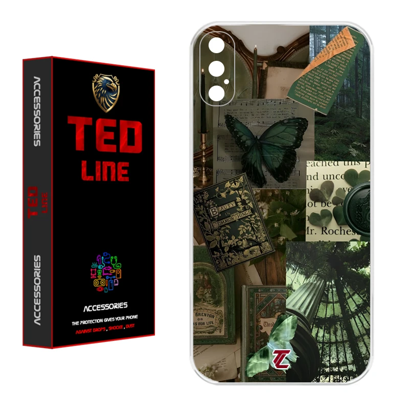 کاور تد لاین طرح کلاژ هنری کد 1118 مناسب برای گوشی موبایل اپل Iphone X / XS