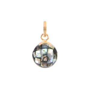 آویز گردنبند طلا 18 عیار زنانه ریسه گالری مدل آبالون 5314