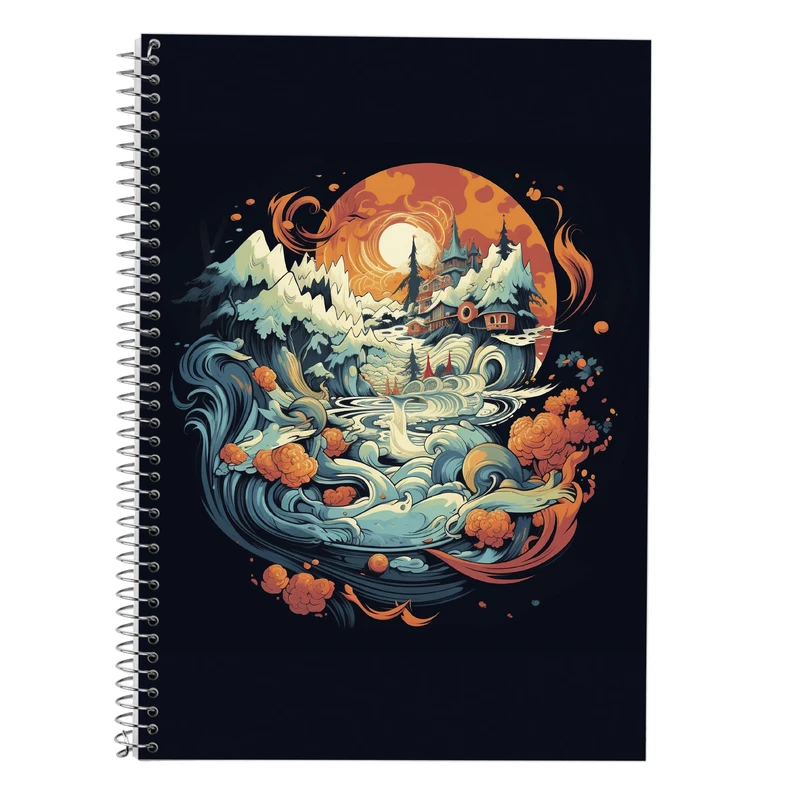 دفتر لغت 50 برگ مدوپد طرح Ghibli کد DF2521