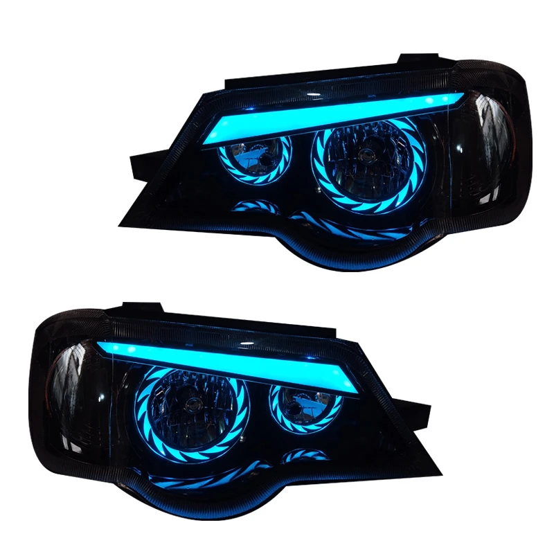 چراغ جلو خودرو گروه پژوهش صنعت مدرن مدل Angry-B-Ice مناسب برای پراید 111و 132 بسته دو عددی