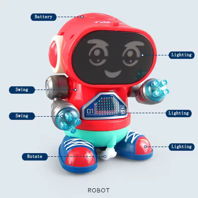 ربات کنترلی مدل موزیکال چراغدار طرح Dancing Robot