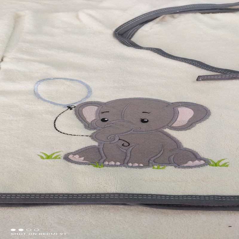 ست حوله نوزادی طرح فیل مجموعه 5 عددی
