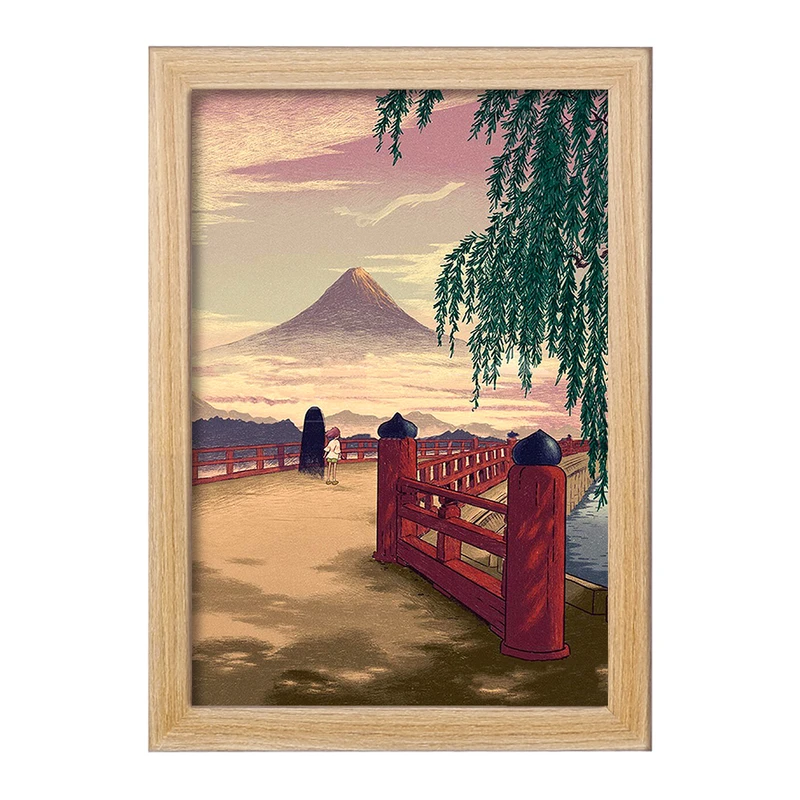 تابلو خندالو مدل انیمه شهر اشباح (Spirited Away) کد F1809