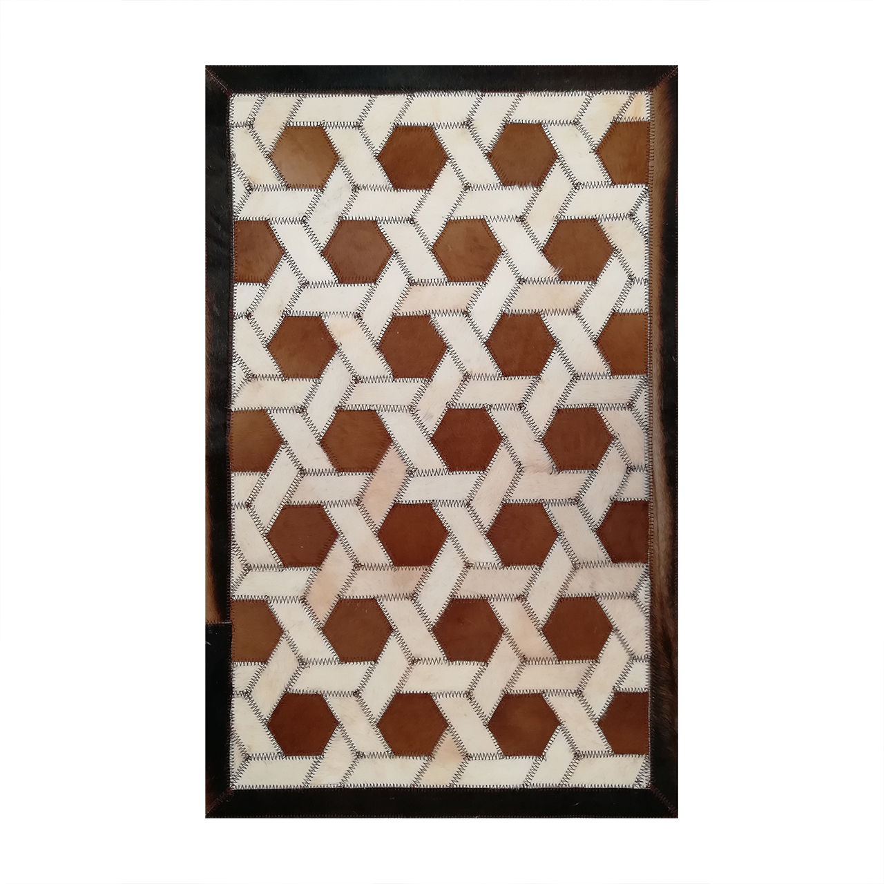 کلاژ فرش پوست و چرم کممالی مدل AD-0418