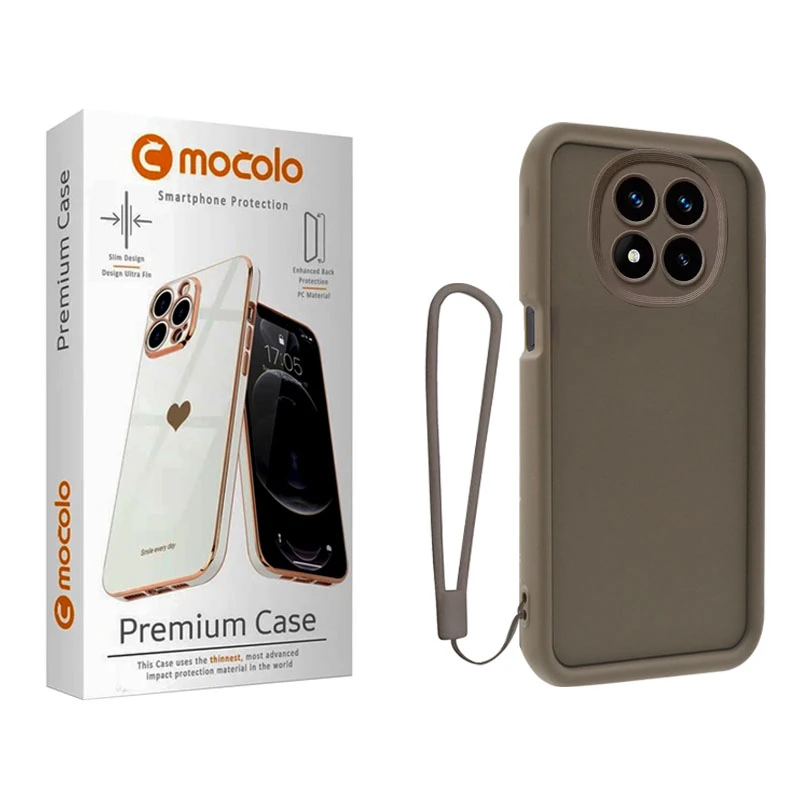 کاور موکولو مدل Silicone Puffer Strap مناسب برای گوشی موبایل شیائومی Redmi Note 14 Pro 4G به همراه بند آویز